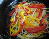 A picture of step 4 of Bell Pepper and Potato Stir-fry with Whole Grain Mustard.