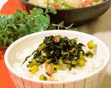 A picture of step 5 of Turnip Leaf Furikake.
