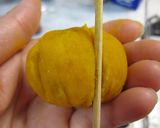 A picture of step 4 of Chakin-Shibori Kaboch Squash Bites.