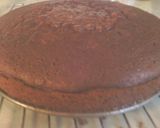 A picture of step 3 of sunshines buttermilk cocoa cake.