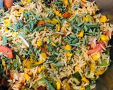A picture of step 3 of Sweet Corn rice.