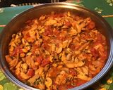Une image de l'étape 12 de Moules aux tomates, champignons et persil.