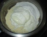 A picture of step 2 of Sweet Corn Dhokla.
