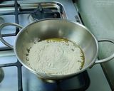 A picture of step 1 of Singhara burfi.
