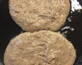 A picture of step 3 of Sammies Banana Nut Protein Pancakes.
