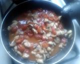 A picture of step 2 of Pesto Cavatappi (curtesy of "cooking w/ cristina" and noodles & co.).