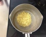 A picture of step 3 of Soupless Ramen (Abura-soba) made with Raoh-brand Ramen.