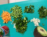 A picture of step 1 of Avocado pulao rice.