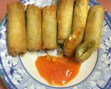 Hình bước làm 4 của món Chả giò phô mai khoai lang