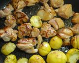 A picture of step 9 of A Chef's Recipe for Chinese-style Chestnut and Chicken Stir-fry with Star Anise.