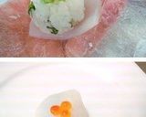 A picture of step 18 of Hina Matsuri Sushi Hina Dolls and Temari Sushi.