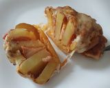 Egészben sült "pizza" krumpli recept fázis 10 fotója