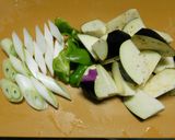 A picture of step 2 of Easy Chinese at Home: Stir-fried Pork and Aubergine with Soy Sauce.