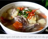 Hình bước làm 4 của món Canh hạt mít nấu gà