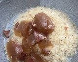 A picture of step 1 of Chi-Mango stir fry.