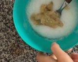 Foto del paso 4 de la receta: Pancake de banana y avena al microondas con arándanos light