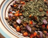 Foto del paso 3 de la receta: Rápida y furiosa proteína(Colorida ensalada de lentejas)