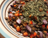 Foto del paso 3 de la receta: Rápida y furiosa proteína(Colorida ensalada de lentejas)