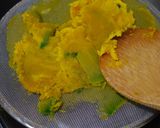 A picture of step 3 of For Halloween! Bocchan Kabocha Squash Pudding.