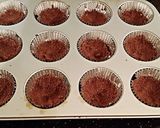 A picture of step 3 of Peanut Butter Indivdual Cheesecakes Topped with Chocolate Ganache.