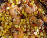 Foto langkah ke 7 dari resep Tumis udang pedas jakung (jagung kangkung).