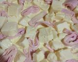 Foto del paso 2 de la receta: Tarta exprés de jamón y queso bien doradita y altita🤤👌