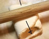 A picture of step 5 of Heart-Shaped Chocolate Pie Bites.