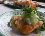 A picture of step 6 of Soft and Crispy Chicken Breast Topped with Grated Radish.