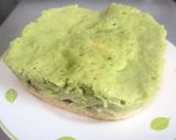 A picture of step 7 of Two-Colored Matcha Adzuki Bean Steamed Cake made with a Hand Mixer.