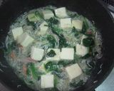 A picture of step 5 of Taiwanese Tofu in Thick Sauce with Spinach and Shirasu.