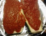 A picture of step 6 of Audrey's Italian Stuffed Zucchini.