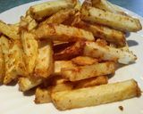 A picture of step 5 of Extra Crispy Spicy Hand Cut Fries.