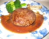 A picture of step 6 of Hamburger Steaks in Butter-Soy Sauce.
