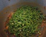 A picture of step 9 of Radish pods potato and peas.