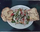 A picture of step 6 of My Left over chicken with Salad & Yogurt Mint Sauce.