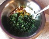 A picture of step 1 of Methi paratha.