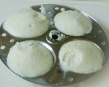 A picture of step 1 of Idli uppuma.