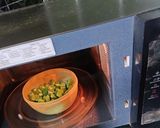 A picture of step 1 of Okra Potato Masala Fry.