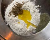 A picture of step 1 of Chinese samosa/ noodles samosa.