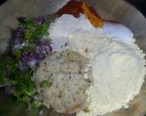 A picture of step 1 of Daliya paratha.