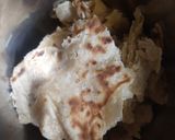 A picture of step 1 of Spicy Roti Upma.