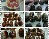 A picture of step 6 of Ladybirds Cocopop Chocolate Reindeers.