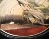 A picture of step 1 of Stew for Dieters with Maitake Mushrooms, Agar Agar and Soy Milk.