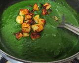 A picture of step 10 of Palak Paneer Methi Matar Saag --- Protein Rich Subji With Seasonal Greens.