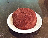 A picture of step 15 of Chocolate Crunch Layer Cake.