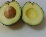 A picture of step 1 of Simple & Delicious Avocado with Wasabi.