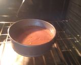 A picture of step 2 of sunshines buttermilk cocoa cake.