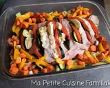 Une image de l'étape 3 de Rôti de porc courgettes, tomates, mozzarella.