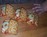 A picture of step 2 of Tea time Tuc snacks 😍.