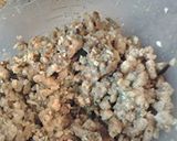 A picture of step 2 of Aryca's simple stuffed chicken.